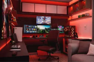gaming desk setup ideas