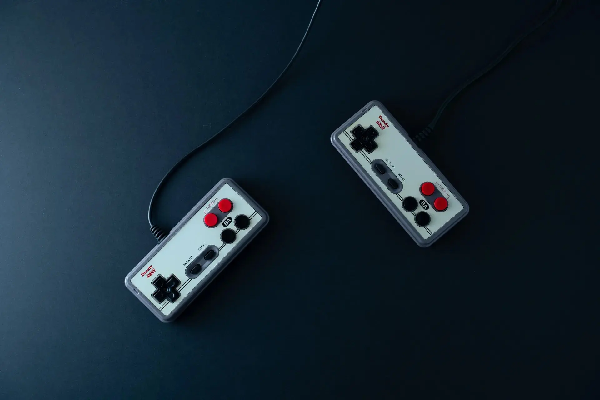 A game controller on a table
