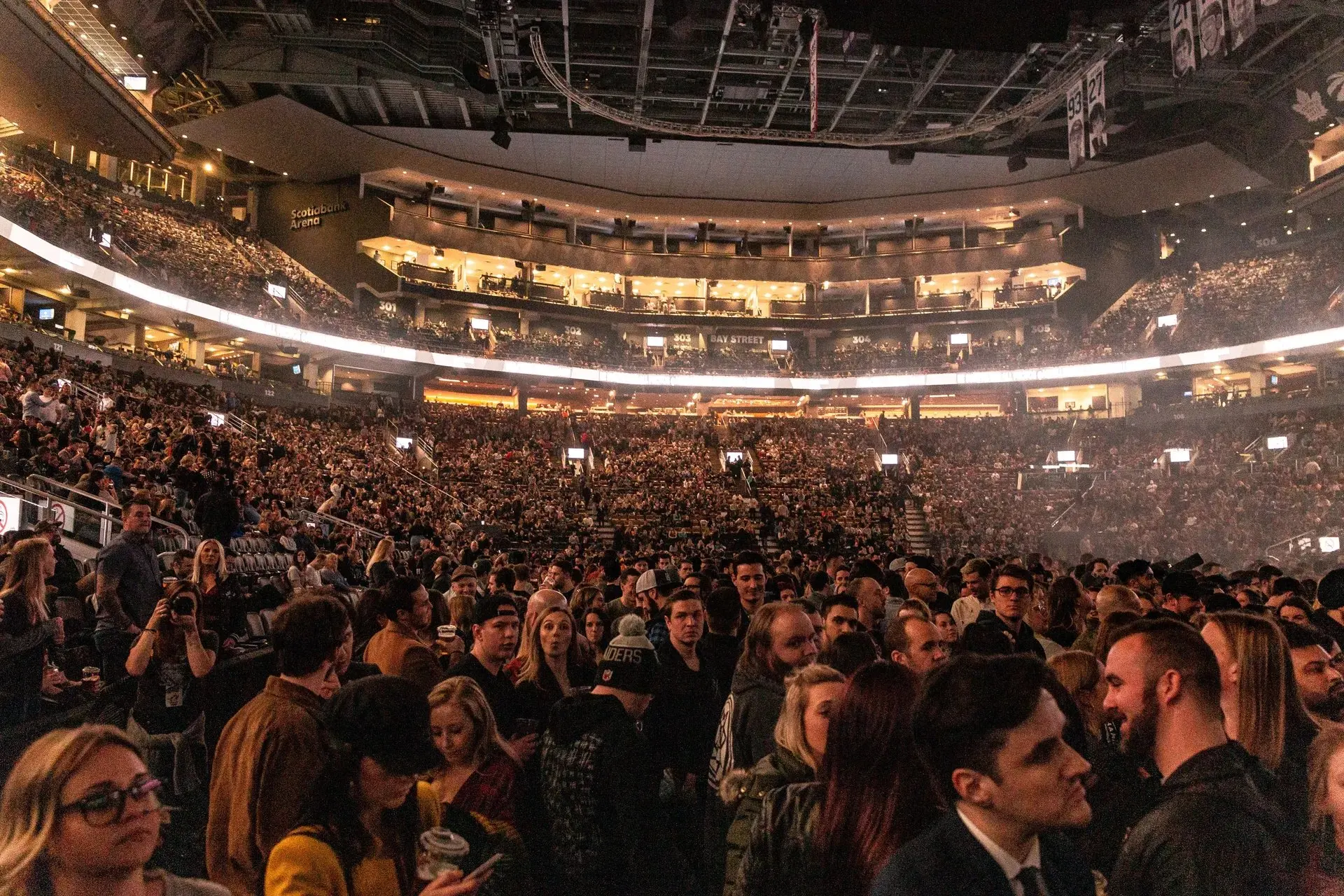 A crowded esports tournament arena