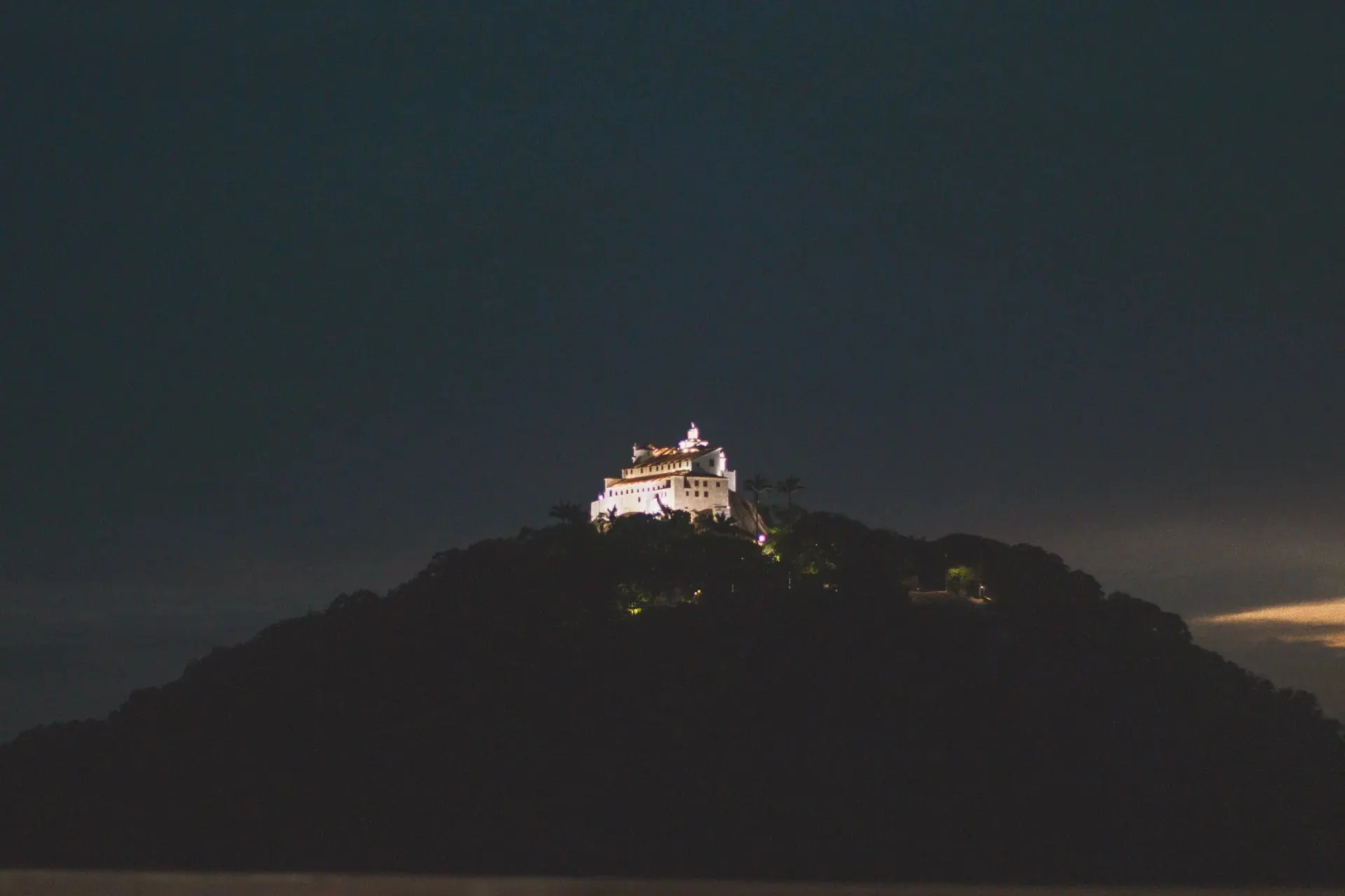 A medieval castle on a hill
